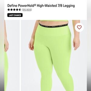 High-Waisted 7/8 Legging in Neon Green